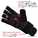 RDX L7 Weight Lifting Leather Gym Gloves