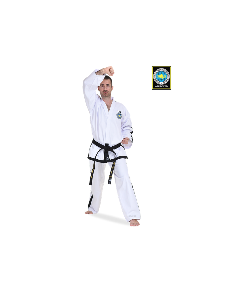 ITF Approved Dobok - Adult - “ULTRA” Hi-Tech Black Belt Instructor