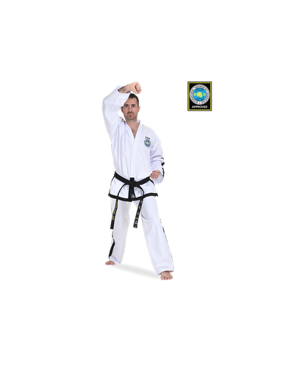 [TAITF 10818-2-0] ITF Approved Dobok - Junior - ULTRA Hi-Tech Black Belt Instructor